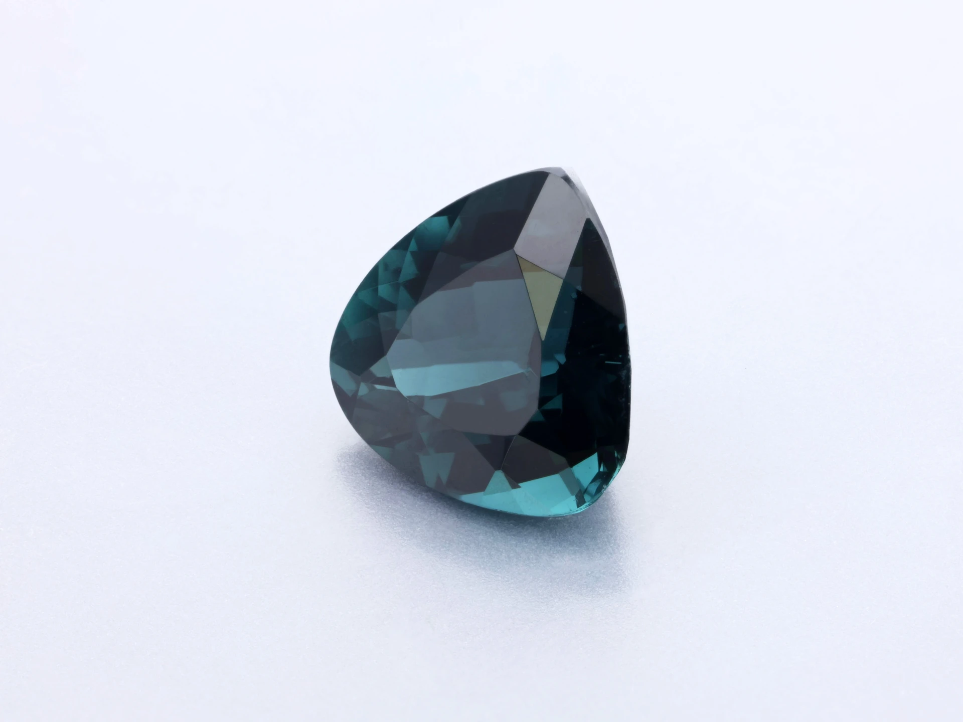 Blue Tourmaline 7.00mm Trilliant Dark Blue