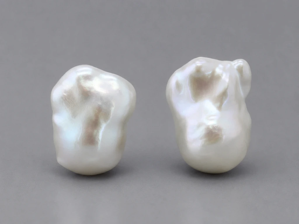 [JFUZ2015X17] Freshwater Pearl Baroque
20x14mm+/- Free Form Half
Drilled White PAIR