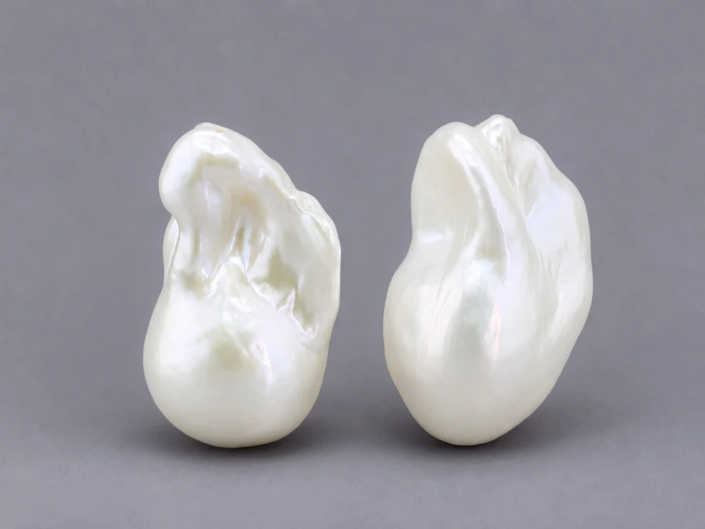 Freshwater Pearl Baroque
25x18mm+/- Free Form Half
Drilled White PAIR