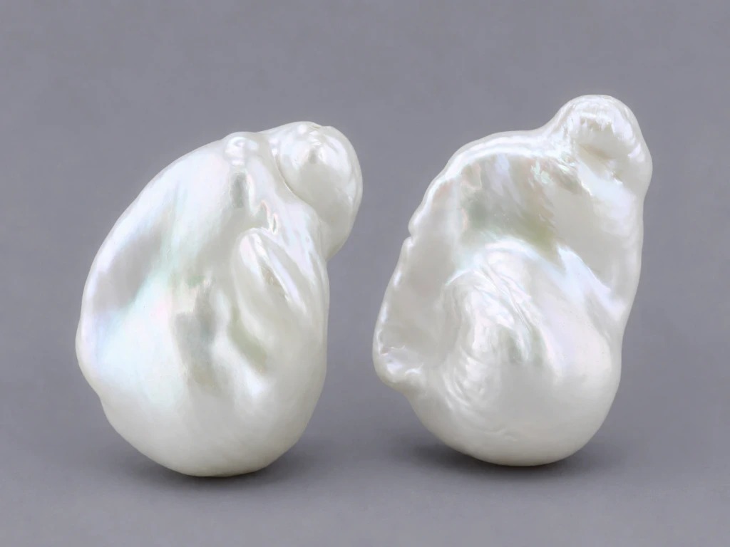 Freshwater Pearl Baroque
25x18mm+/- Free Form Half
Drilled White PAIR