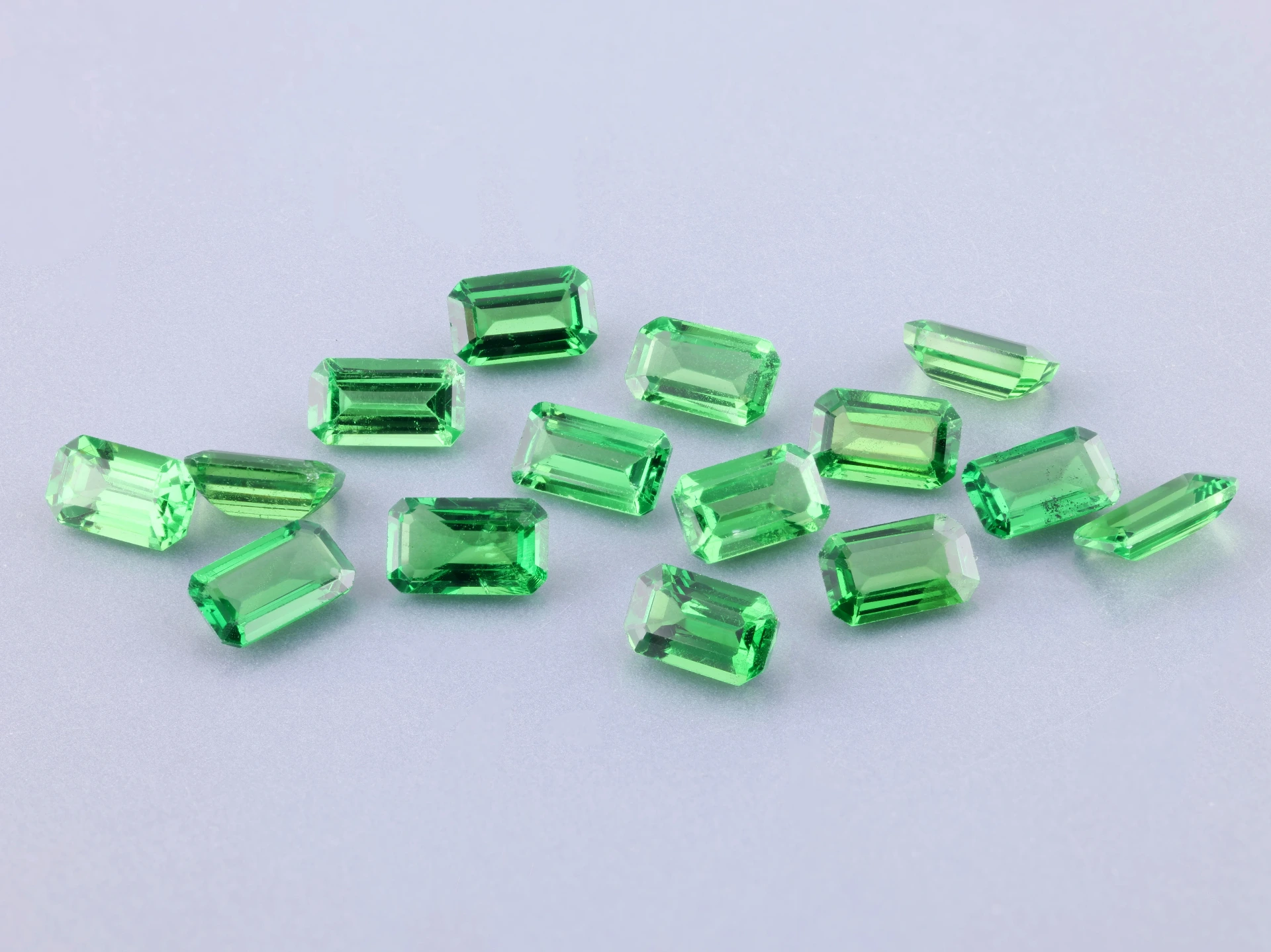 Tsavorite Garnet 5x3mm Emerald Cut
