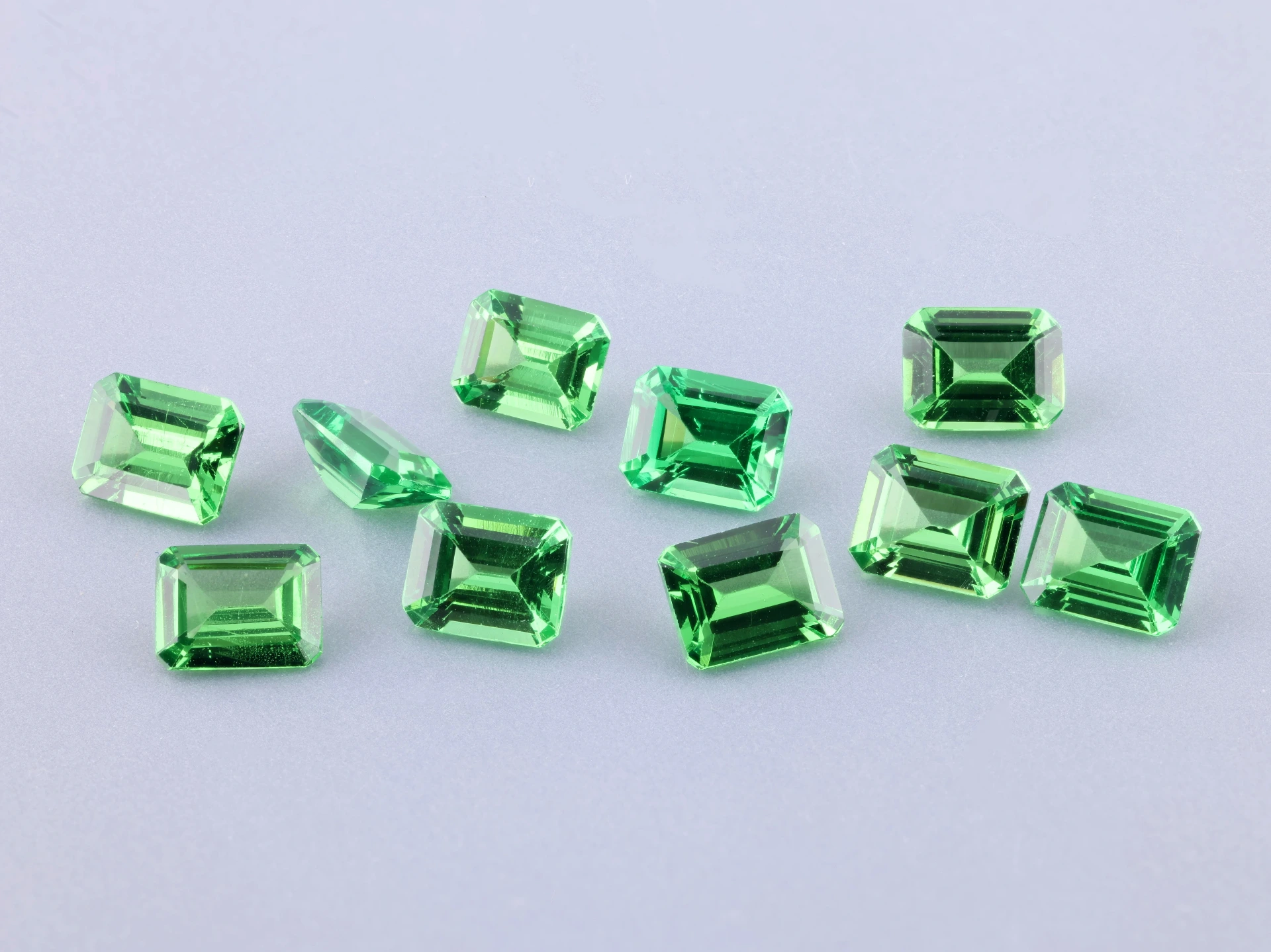 Tsavorite Garnet 5x4mm Emerald Cut