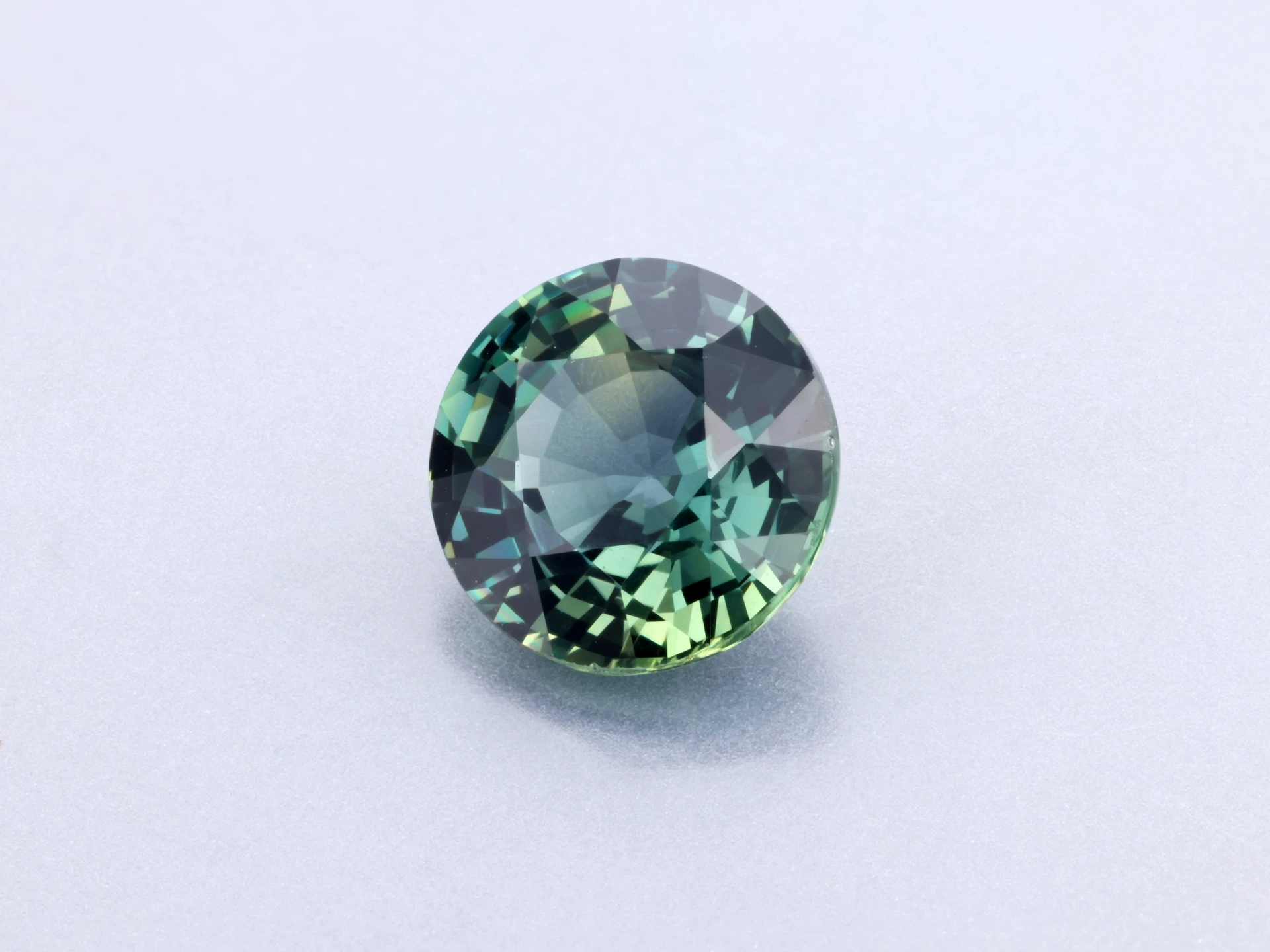 Tanzanian Sapphire 6.35mm Round Teal Unheated