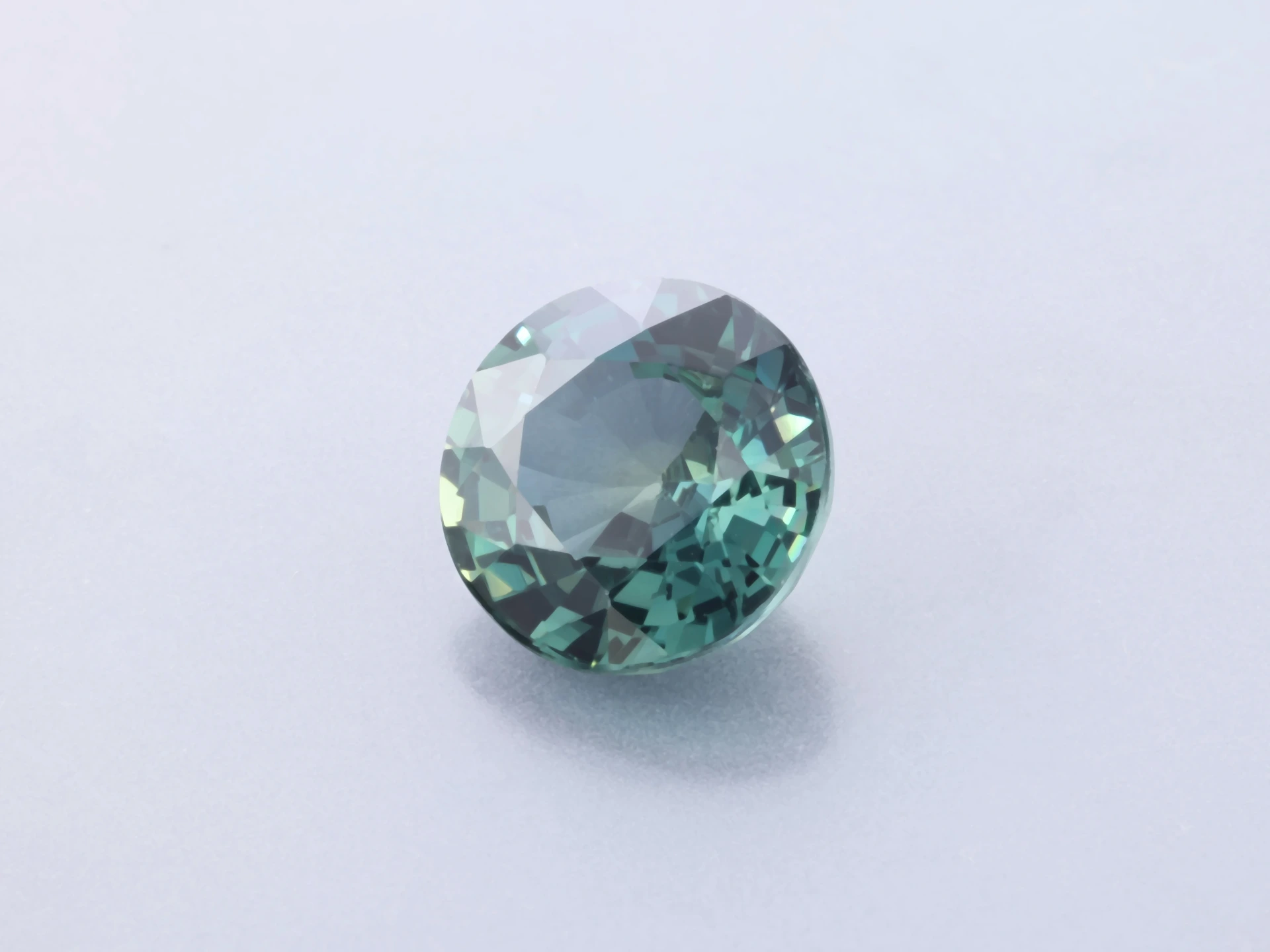 Tanzanian Sapphire 6.35mm Round Teal Unheated
