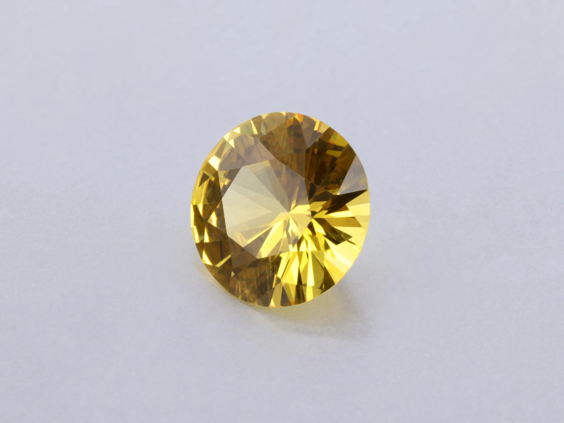 Yellow Sapphire 6.40mm Round Mid