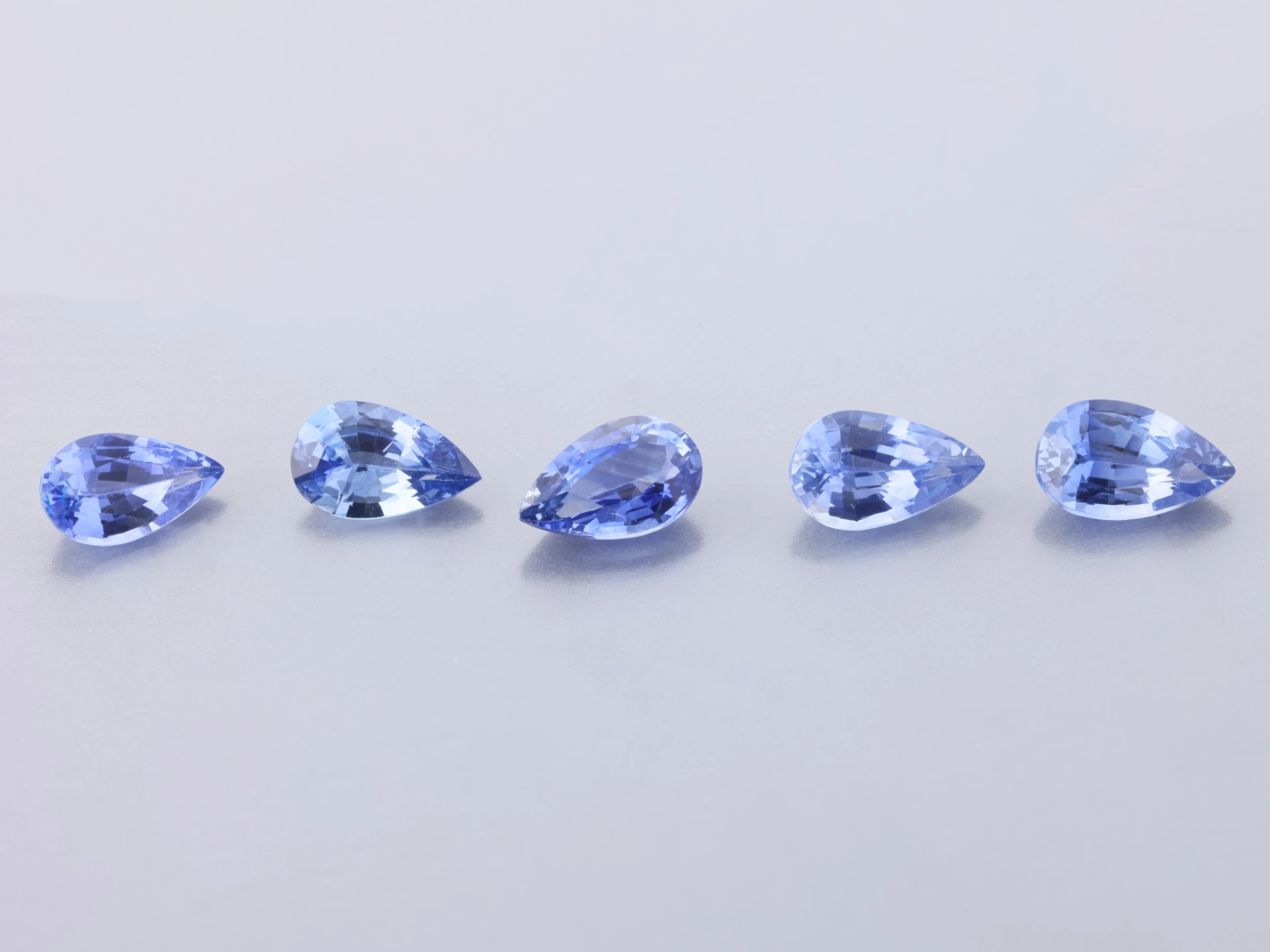 Ceylon Sapphire 5x3mm Pear Shape Light Blue