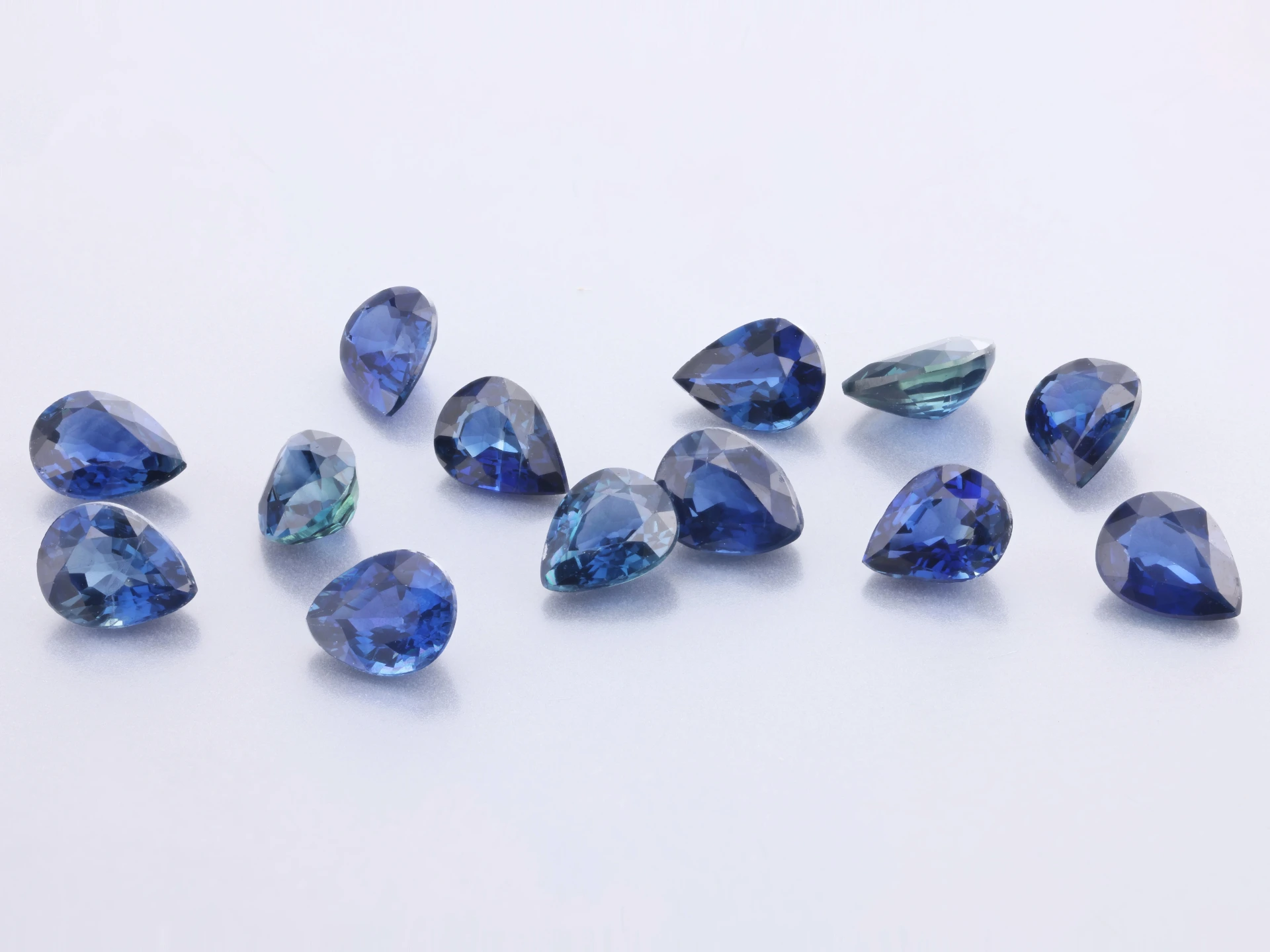Australian Sapphire 4x3mm Pear Shape Mid to Dark Blue