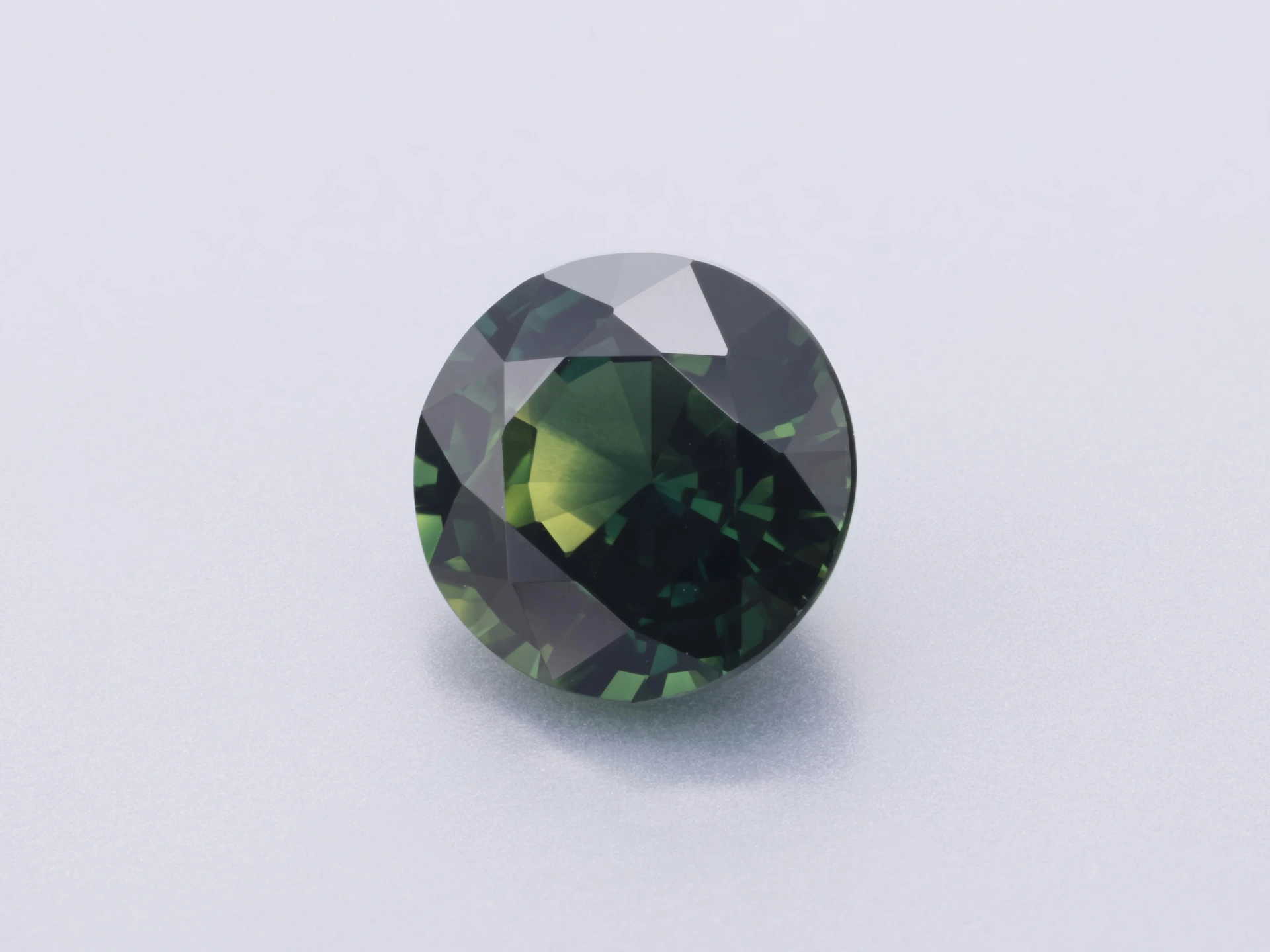 Green Sapphire 6.20 x 6.16 x 3.82mm Round