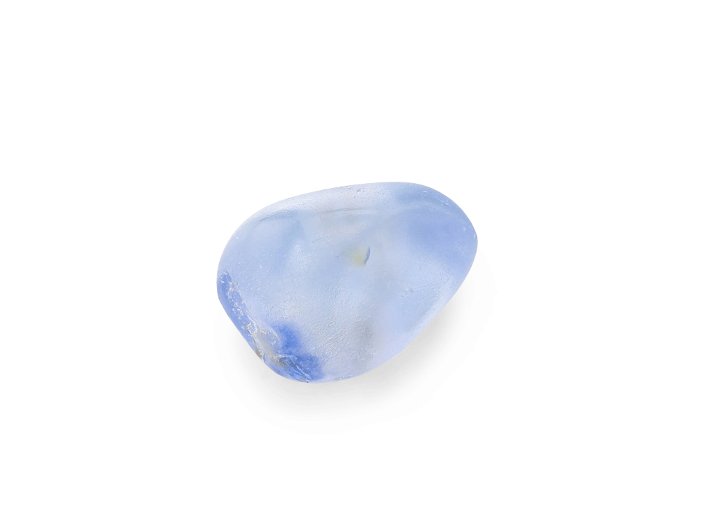 [BEADX3172] Sapphire Mukaru 5.50mm Irregular Bead Blue