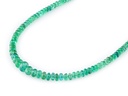 Emerald graduated rondell Strand 2-5.8mm with 9ct Yellow Gold Clasp