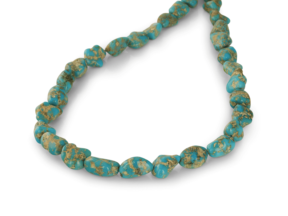 [BEADJ3098] Turquoise Campitos Nuggets