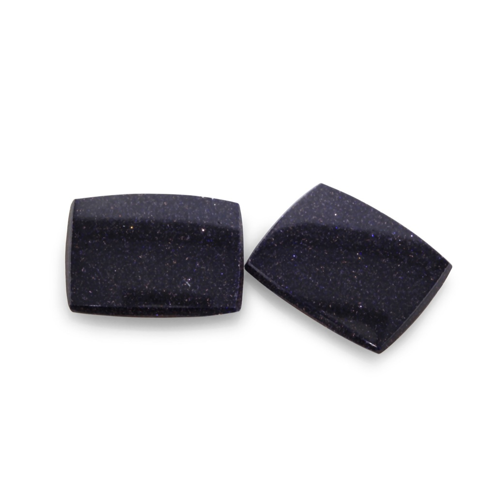 [GOLDJ10031] Blue Goldstone 16x13mm Cushion Buff Top